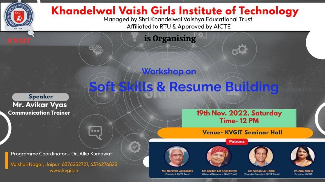 Webinar on Soft skills and resume building